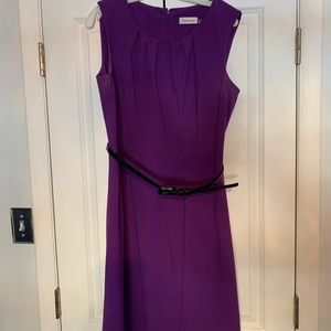 👗Calvin Klein sleeveless purple dress